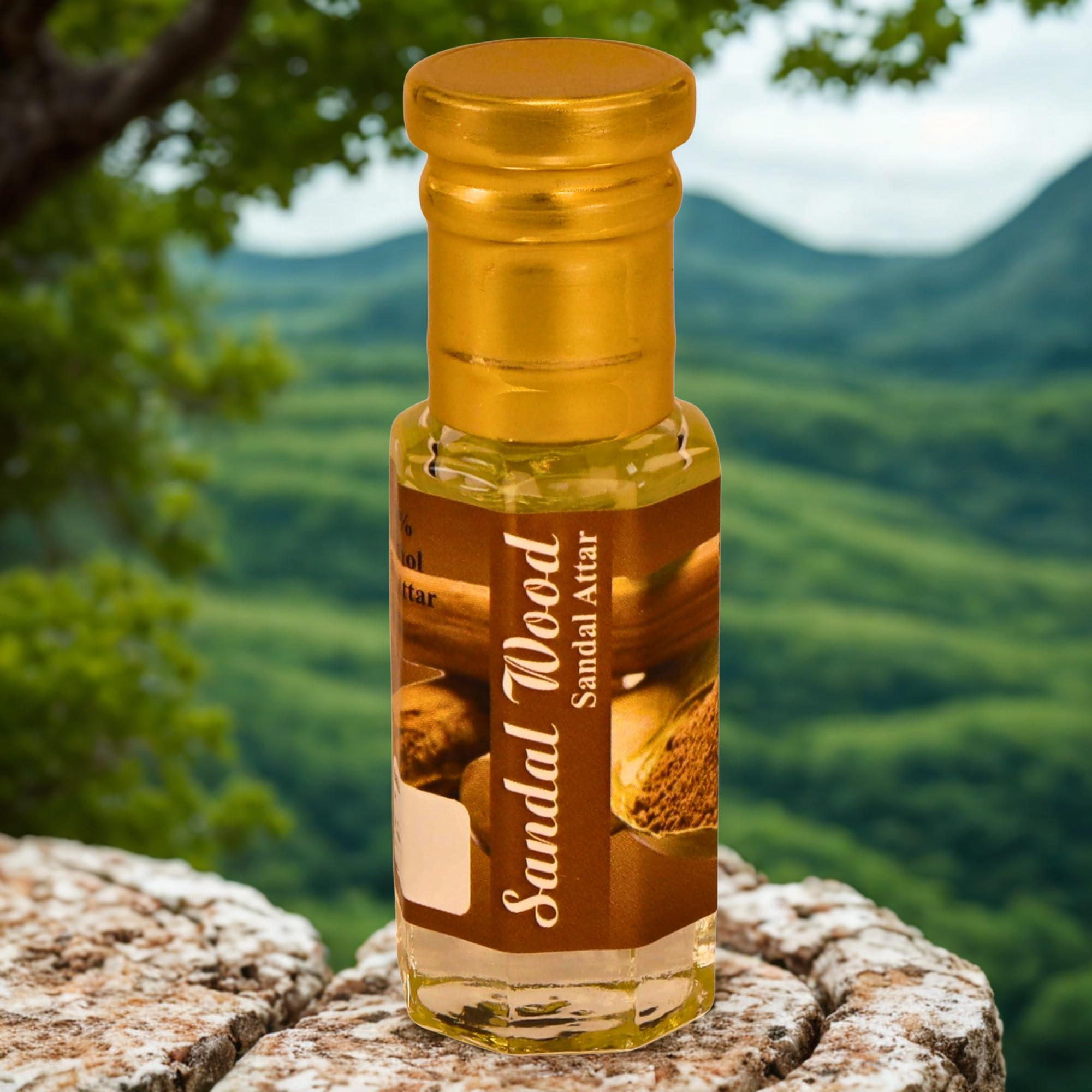 Pushpa Traders Wo Sandle Attar - 6ml | Pure Sandalwood Perfume | Alcohol-Free Itra | Long-Lasting Floral Fragrance | Unisex Natural Scent-image-9