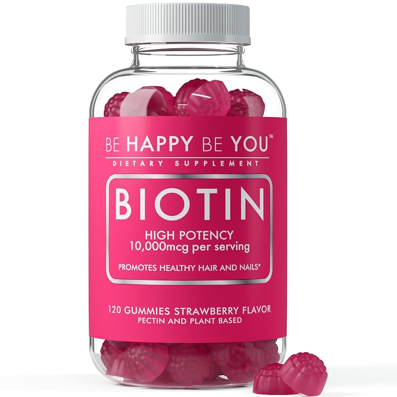Be Happy Be You — Gomas de biotina 10.000 mcg — 120 gomas