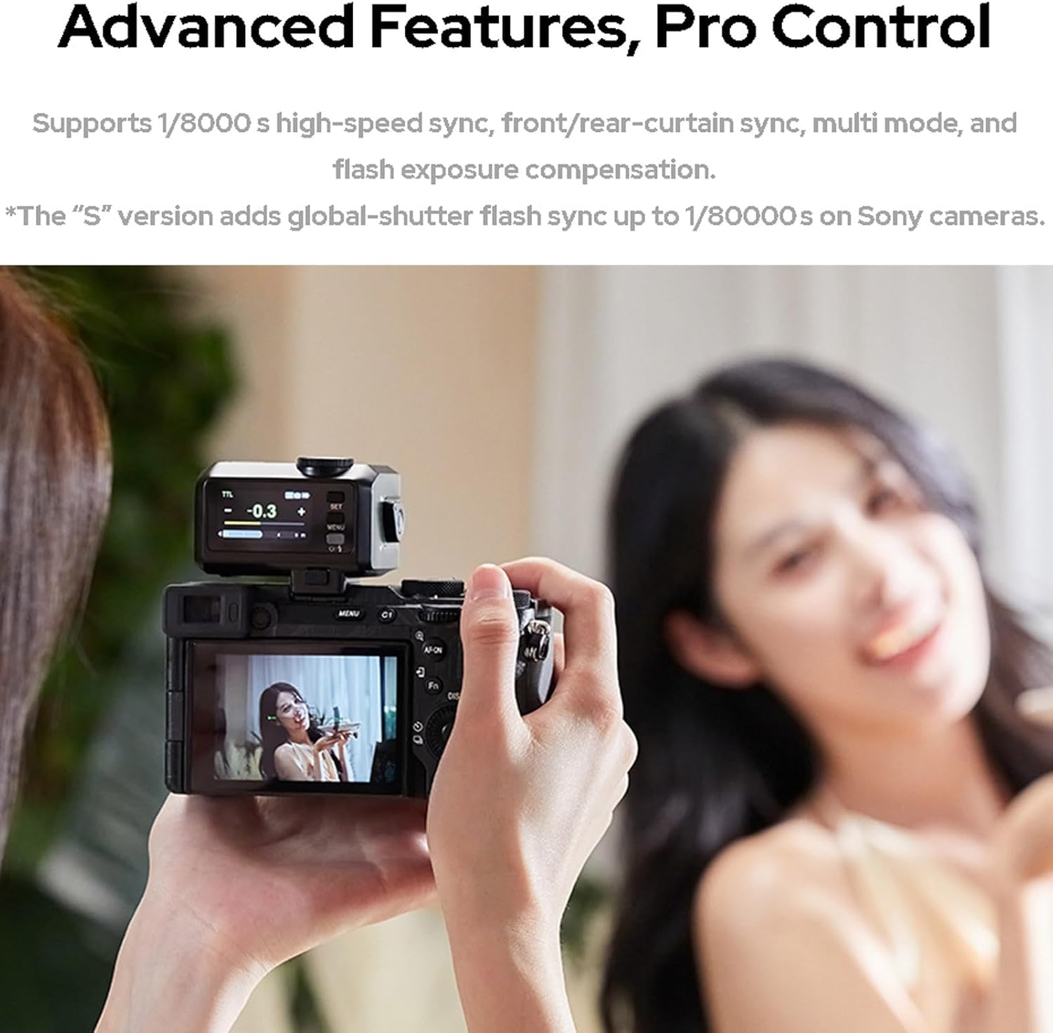 Godox iT30 Pro O Mini Camera Flash for Olympus and Panasonic Camera,TTL Mode Auto Exposure,HSS 1/8000s, 2.4G Wireless Master/Receiver,Compatible with GH4,S1,E-M1,E-M10II,E-M10II,LX100,DMC-GX85 (Black)