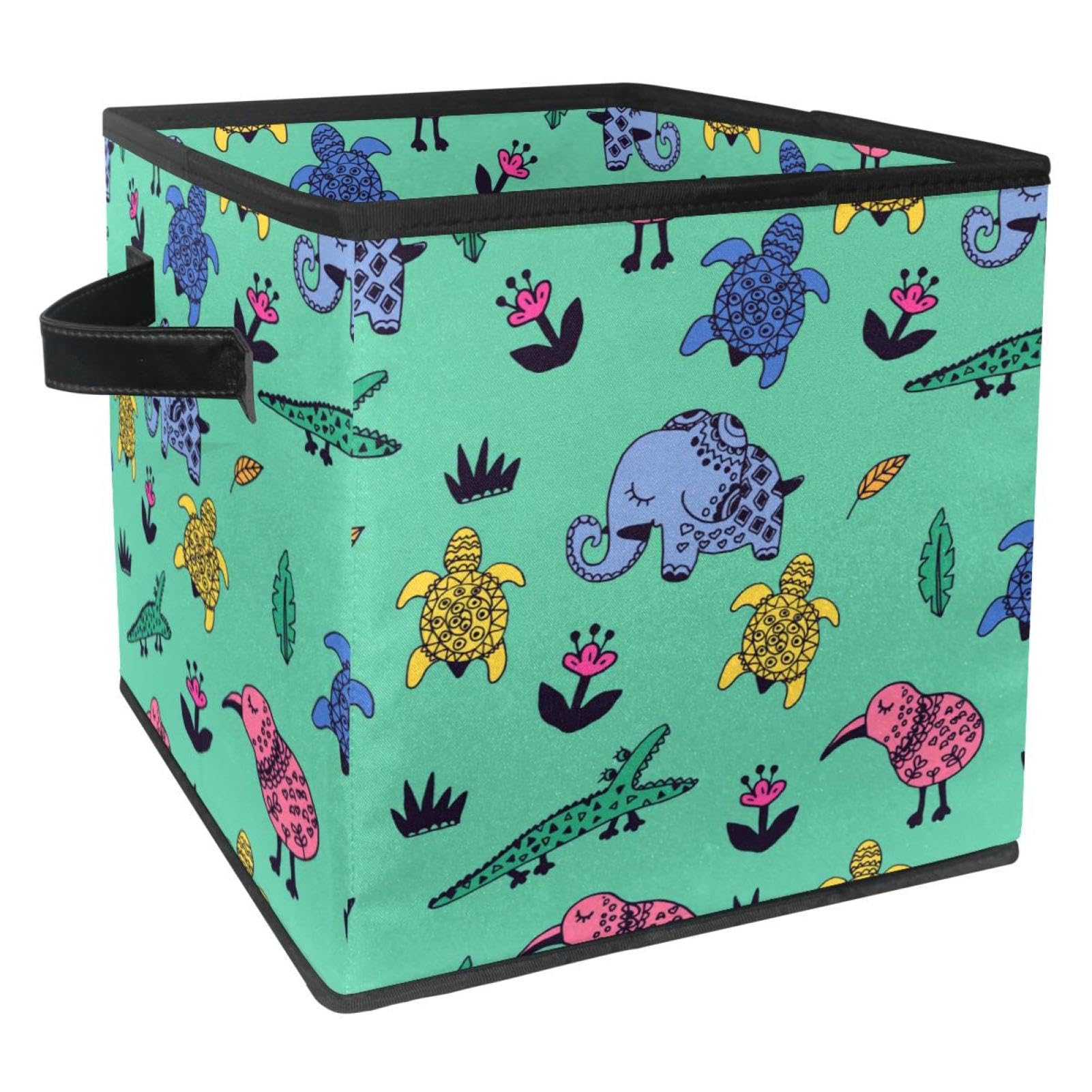 Boîte de rangement pliable motif crocodile pour stopper le désordre des jouets