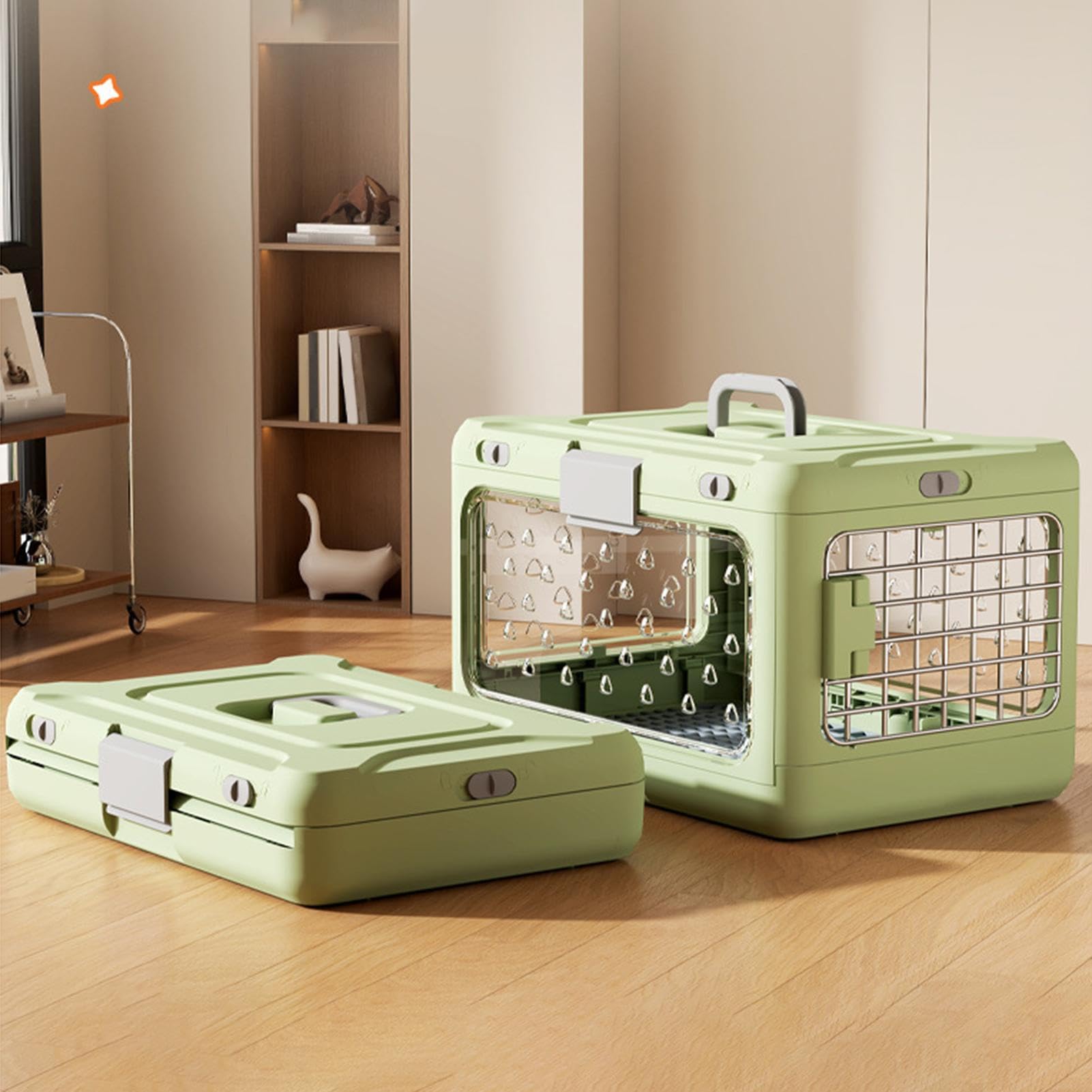 Transportín Para Perros Transportadora Transpirable para Mascotas | Transportín Rígido Para Gatos Cachorros Y , Viajes Por Carretera, Senderismo, Excursiones Aire Libre, Camping, Caminatas