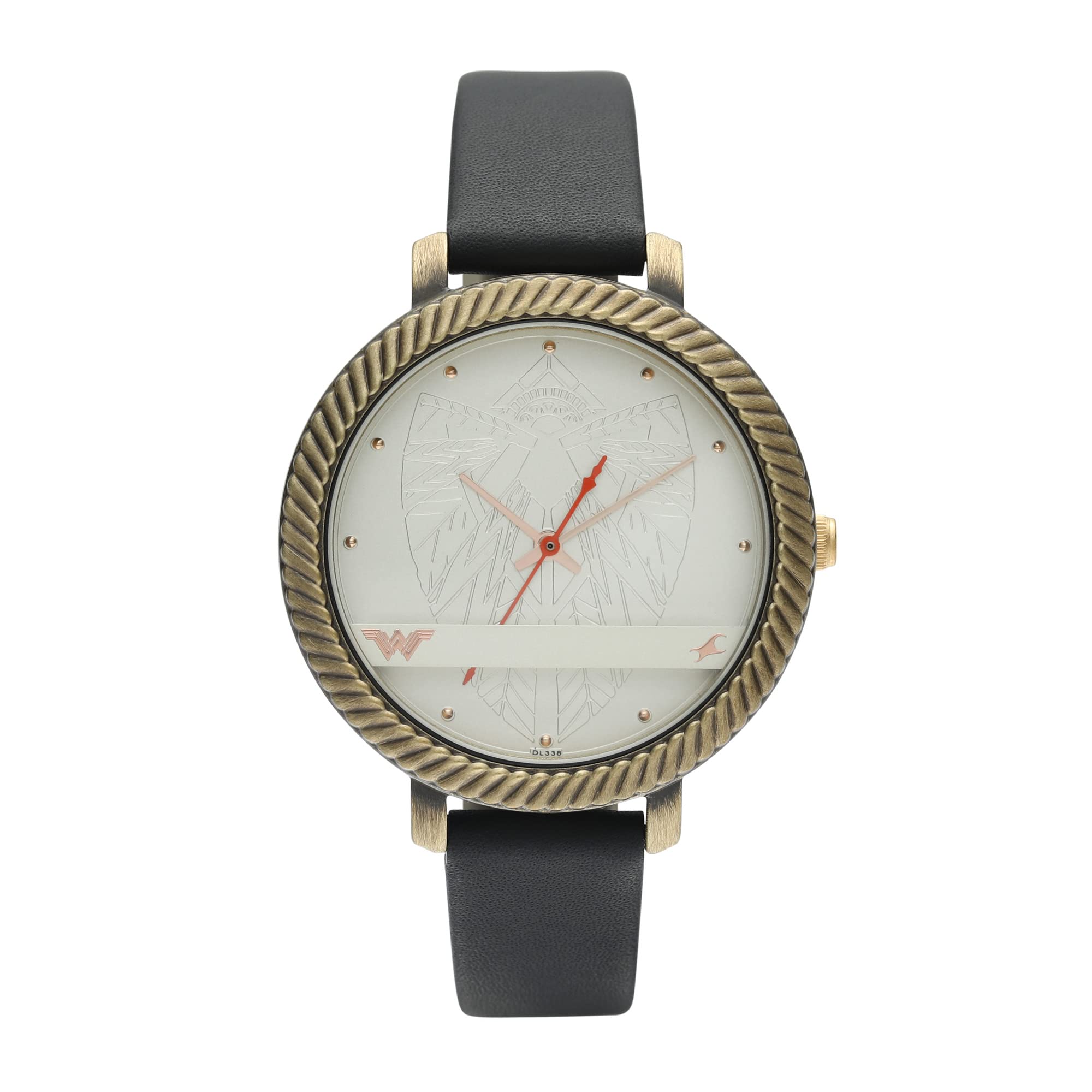 Fastrack Wonder Woman Quartz Analog Silver Dial Leather Strap Watch for Girls-6243QL01 (B09T2RHWW7) Amazon Price History, Amazon Price Tracker