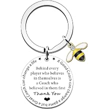 SDOFY Football Coach Netball Rugby Coach Gifts Keyring Thank You Coach Gifts for Men Women