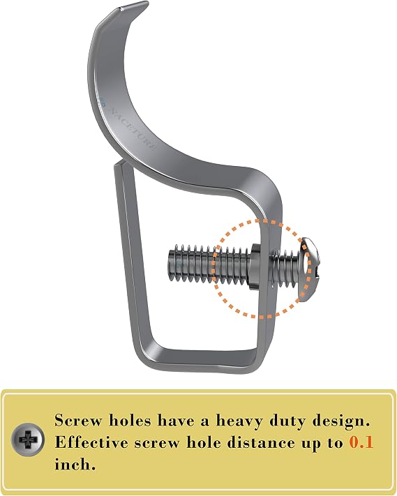 NACETURE Vinyl Siding Hooks with Screws, Siding Clip for Hanging 12 Pack | No-drill hooks securely hang decorations, signs, lights and compatible security cameras without damaging vinyl siding.