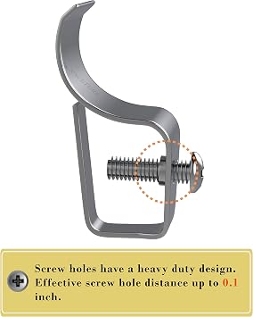 NACETURE Vinyl Siding Hooks with Screws, Siding Clip for Hanging 12 Pack | No-drill hooks securely hang decorations, signs, lights and compatible security cameras without damaging vinyl siding.