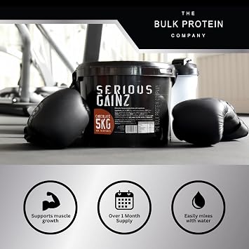 Serious Gainz Bulk Mass Gainer Protein Powder 5kg Weight Gain Shake