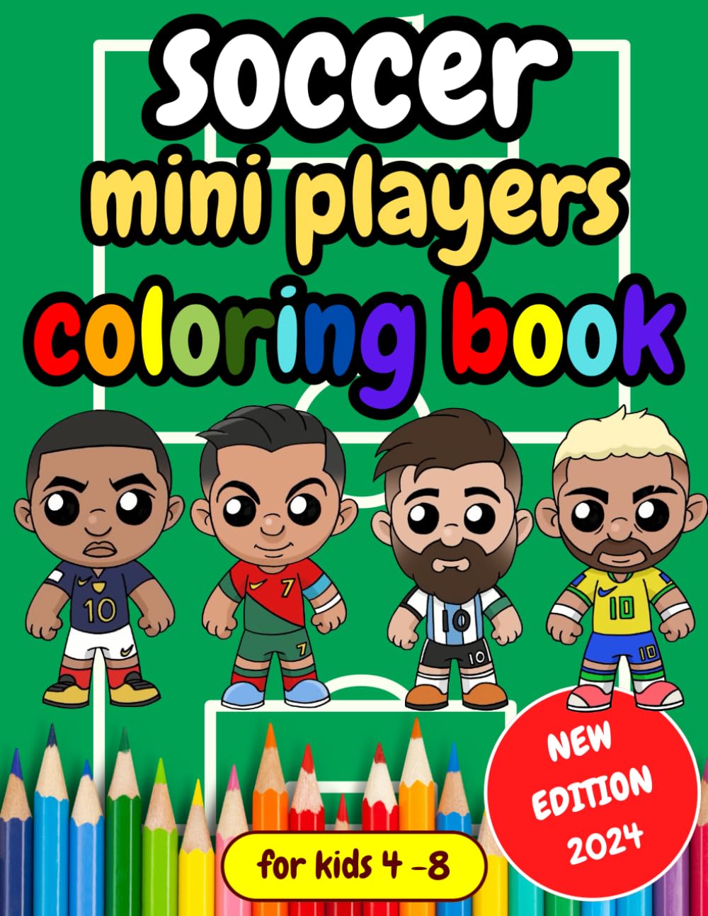 Soccer Mini Players Coloring Book : For kids Ages 4-8: Orozco, Betty D ...
