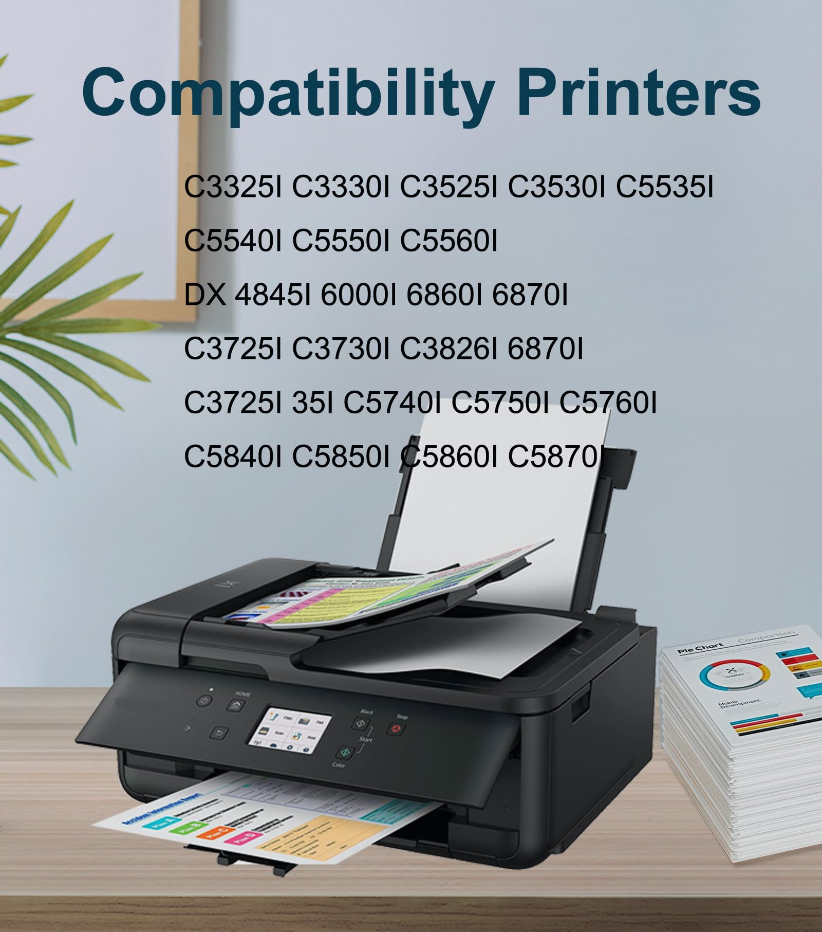 CAIDI WT-202 WT202 Bac de récupération de Toner usagé pour Canon C3325I C3330I C3525I C3530I C5535I C5540I C5550I C5560I