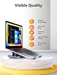 QUUGE USB C Docking Station Dual Monitor: 4K@120Hz, 2 USB3.0 Ports, 100W PD, RJ45 Ethernet, Universal Laptop Stand