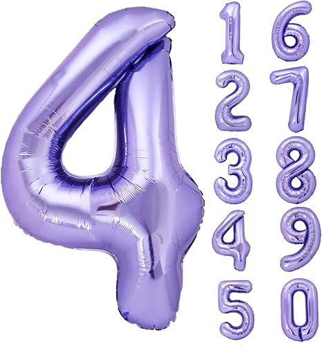 Globo morado gigante de 40 pulgadas con el número 17, globos de aluminio de Mylar de helio para fiestas de cumpleaños, decoraciones de cumpleaños 17