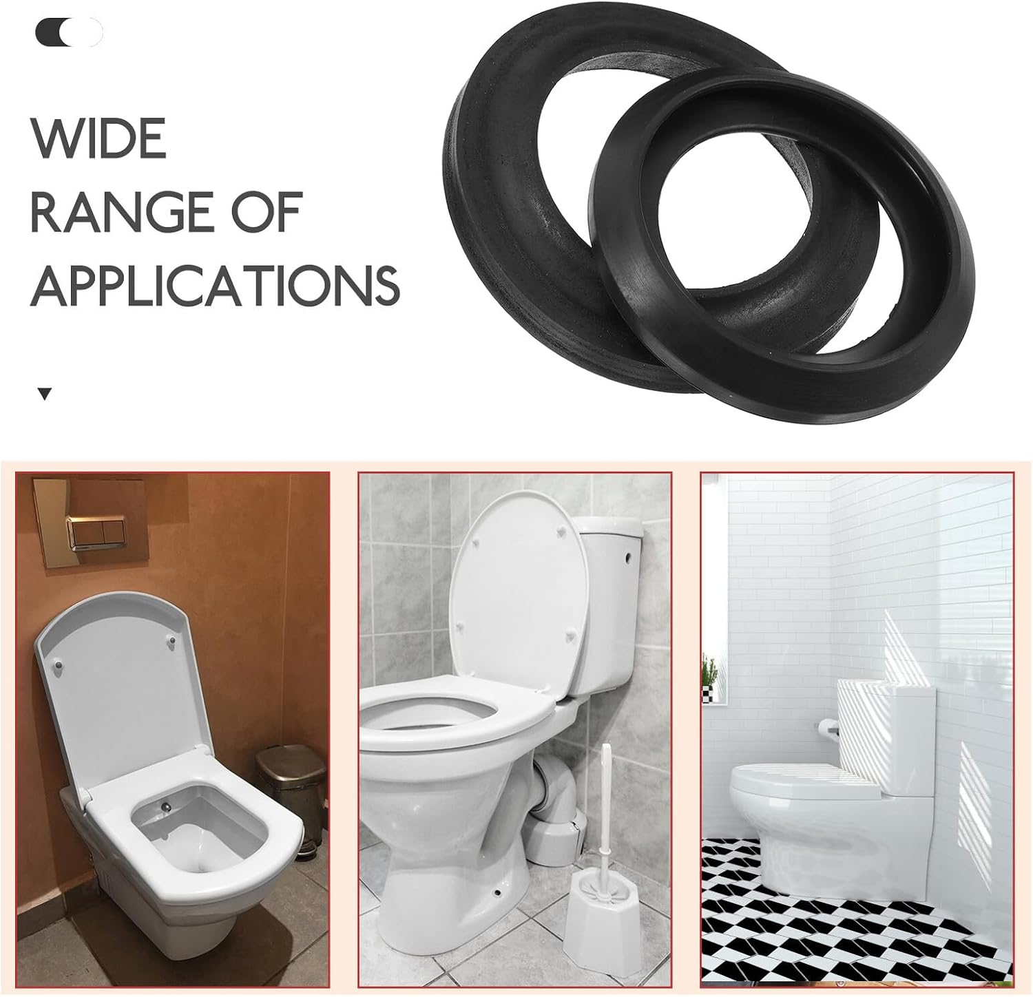 Rv Toilet Seal Ring Rubber Gasket Replacement Kit for 34120 33239 Models with Flush Ball Seal and Base, Compatible with Style 2 and Style Plus, Leak-Proof Rv Toilet Spare Parts