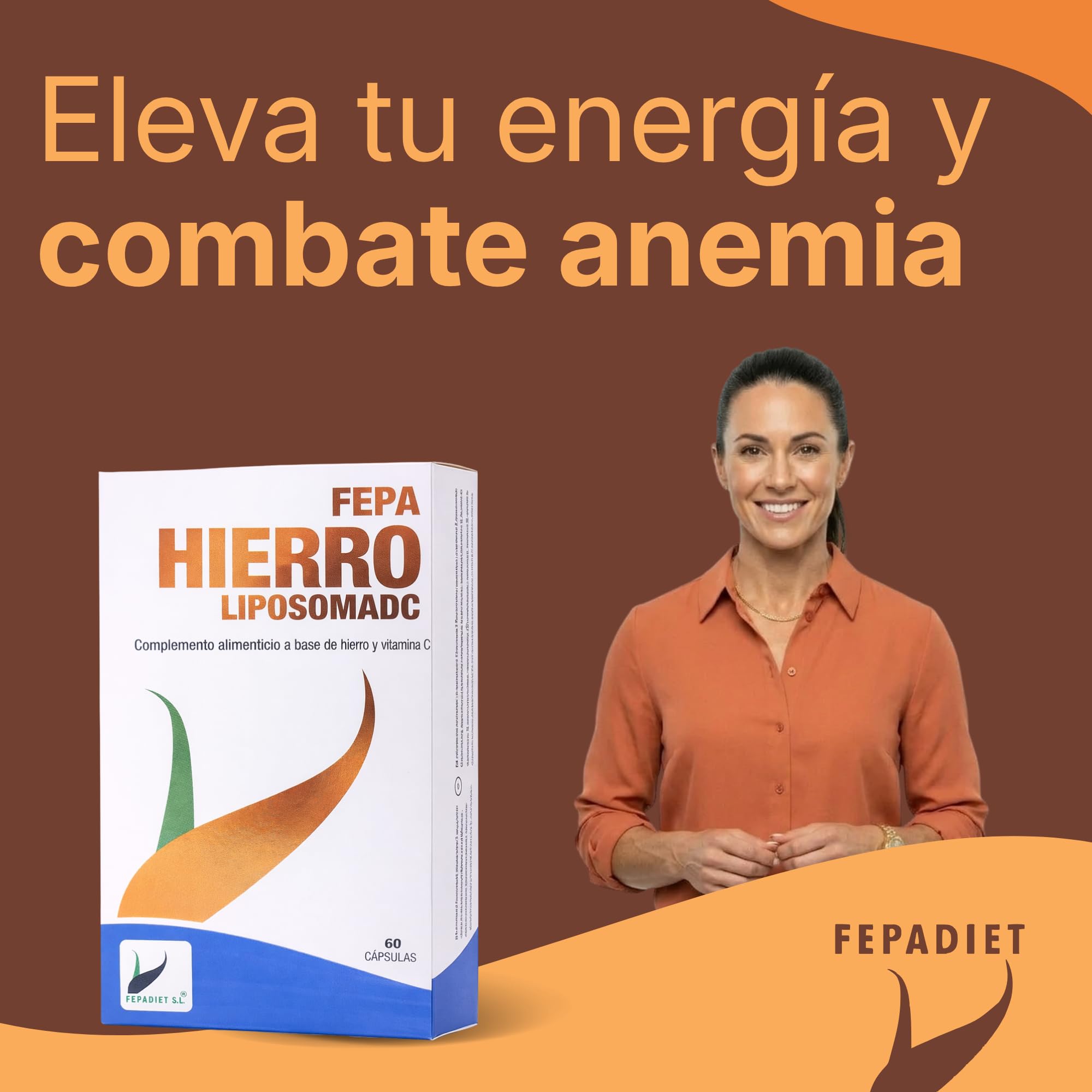 FEPA Hierro Liposomado 30 mg con Vitamina C – 60 Cápsulas Pack de 2 – Alta Absorción y Biodisponibilidad – Apoyo a la Energía y Vitalidad - FEPA