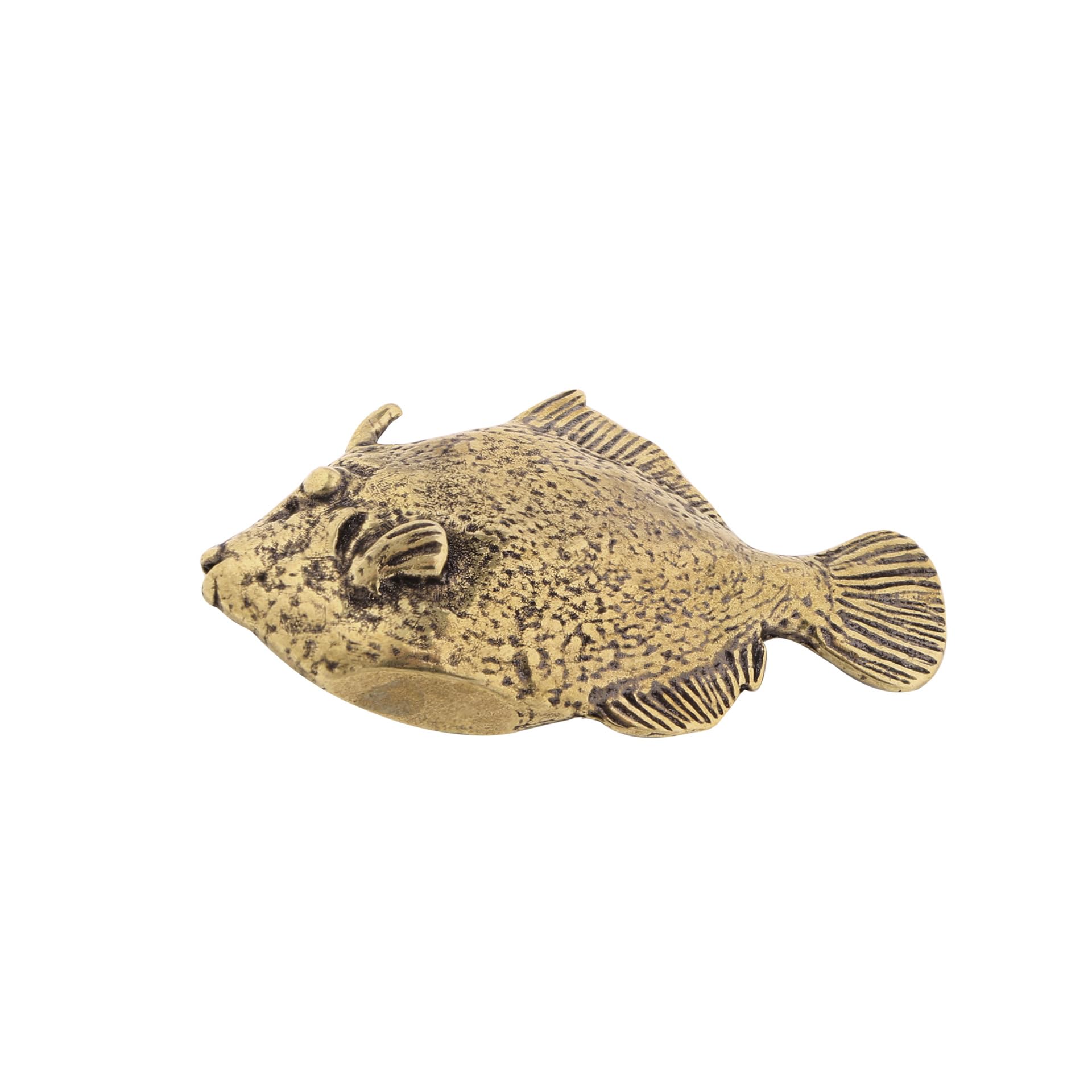 NGDFGR Brass Marine Animal Sand Carp Miniature Statue,Metal Realistic Fish Sculpture Desktop Ornament Home Bonsai Micro Landscape Decr Accessories