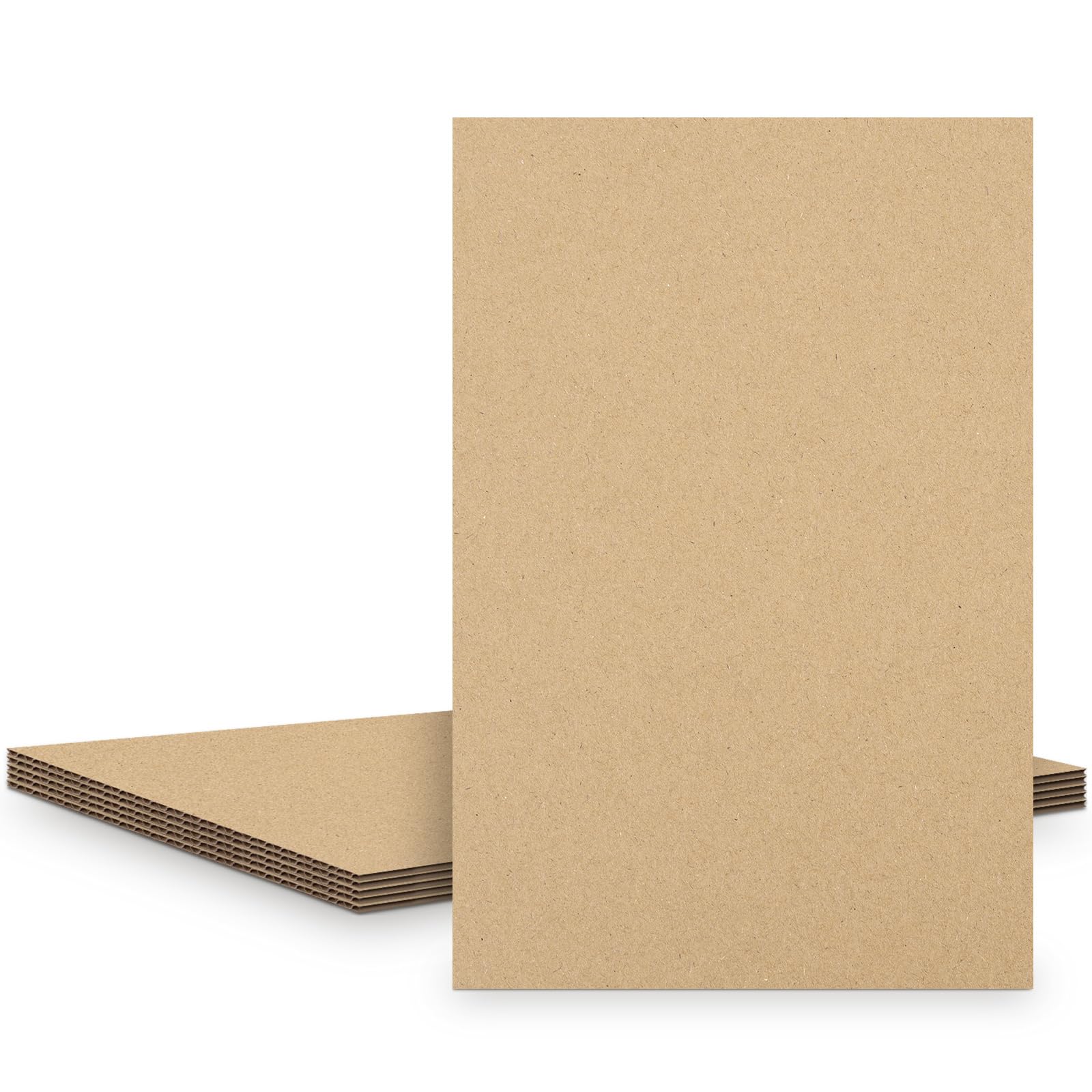 Golden State Art 5 Pack 24x36 Corrugated Cardboard Sheet 3/16" Flat Inserts