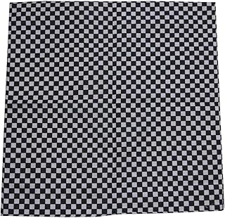 Nayt Head Wrap Bandanas Checker Black White
