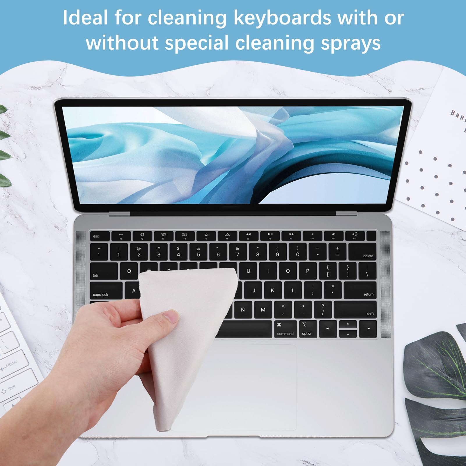 Panno per la Pulizia Dello Schermo, Compatibile con MacBook Pro 13", 14" e MacBook Air 13", Protegge da Sporco e Graffi, per Laptop e Dispositivi Touch