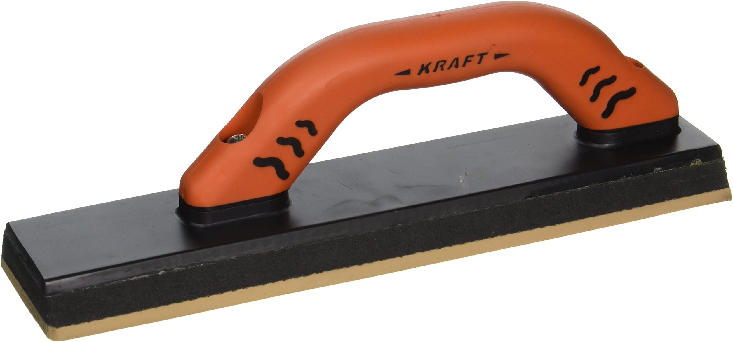 Superior Tile Cutter and Tools St127PF Toe Grout Float with ProForm Soft Grip Handle, 12-Inch x 3-Inch, Orange and Black