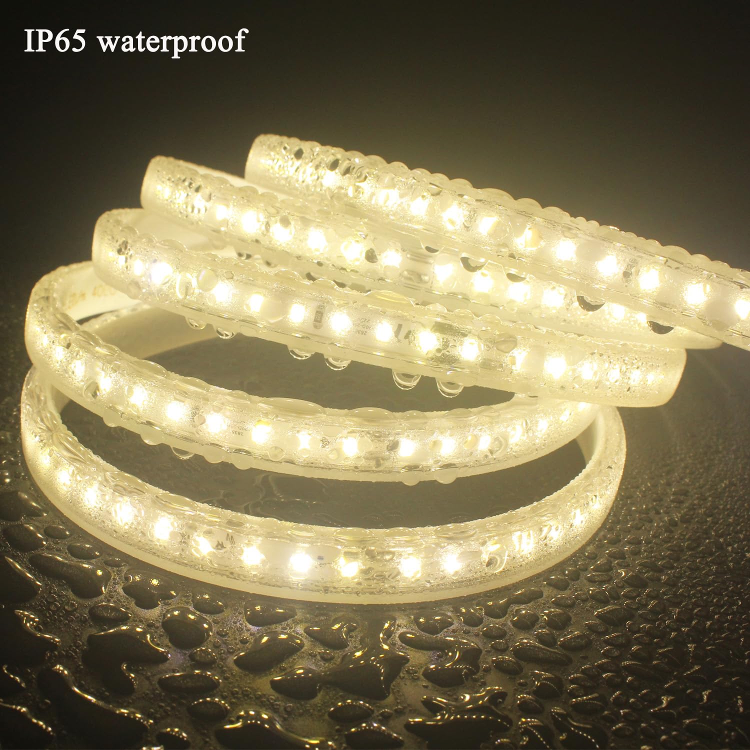 Ruban LED 15m, Très Lumineux Bandeau LED 220V 230V sans Transformateur Etanche IP65 Bande 120 LEDs/m, 4000K Bandeau Lumineux LED avec Interrupteur, Blanc Naturel