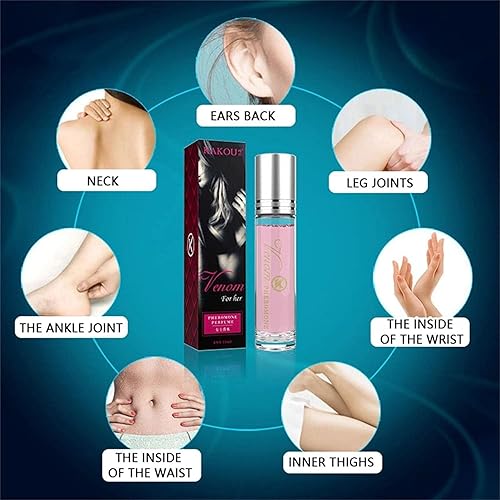 Miniatura 2 de Perfume de feromonas para mujer, fragancia personal de larga duración y adictiva, aceite de feromona, colonia para atraer hombres (paquete de 2)