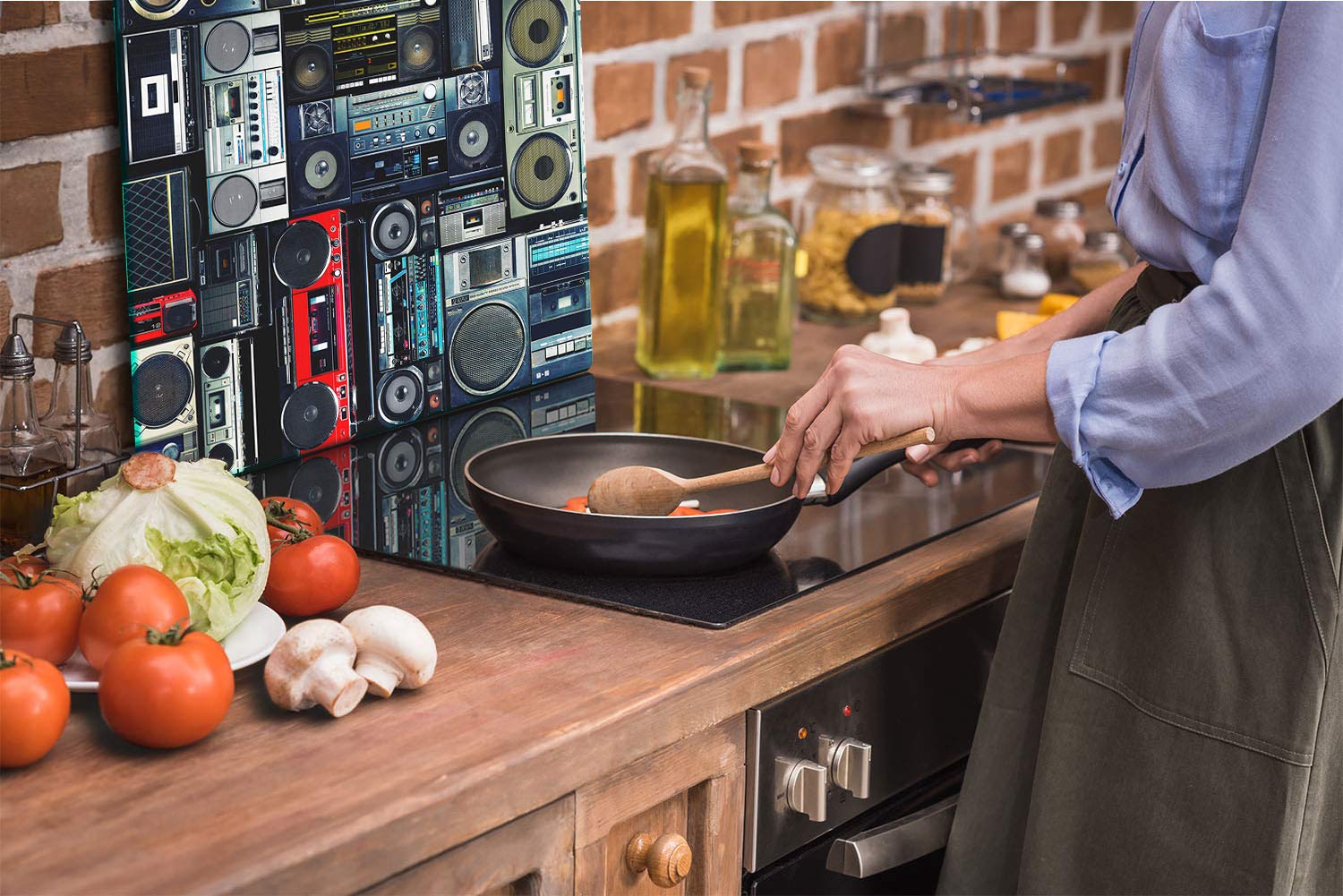 Tmk España TMK | Panel Posterior De Cocina Antisalpicaduras De Cristal  Templado 60 X 65 Cm – Cristal Decorativo Con Cinta Adhesiva – Parte Trasera  De Cristal Para Cocina, Rosas Tmk Dapesa Catálogo, image size:1500x1001