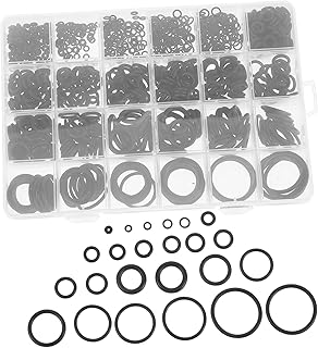 Veemoon 1020piezas Sello De Arandelas De Junta Métricas Juego De Arandelas Para Reparación Para Grifos Mangueras y Aire Color Negro