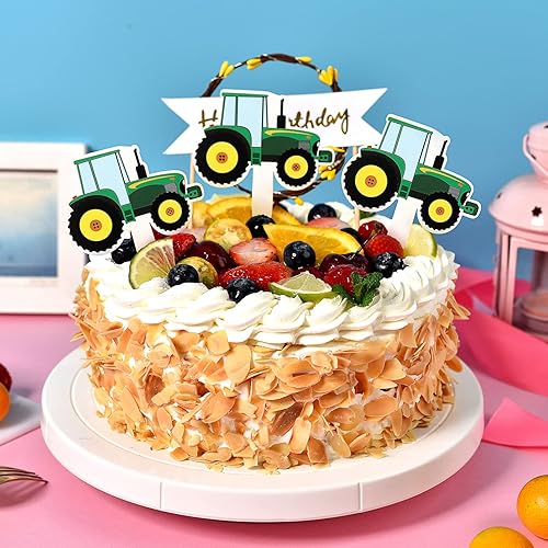 Miniatura 6 de BESTOYARD Juego de 42 adornos para cupcakes temáticos de construcción, decoración de tartas de excavadora para fiestas temáticas de construcción,