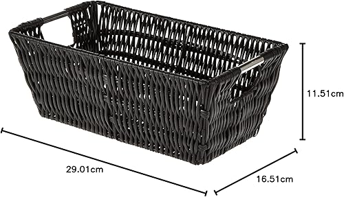 Miniatura 7 de Whitmor Java Rattique - Cesta de almacenamiento para estante, 1 unidad (paquete de 2)