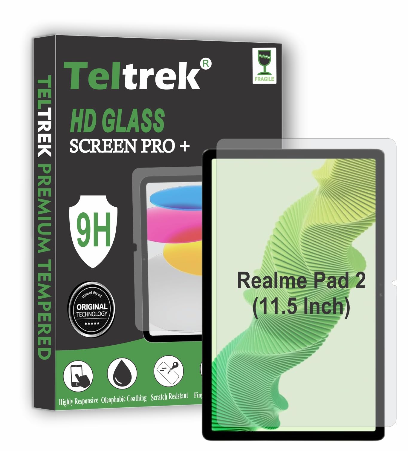 TELTREK Screen Guard Compatible With Realme Pad 2 (11.5 Inch) Flexible 9H Hardness Fiber Screen Protector Not a Tempered Glass. (B0D9CZ39RP) Amazon Price History, Amazon Price Tracker