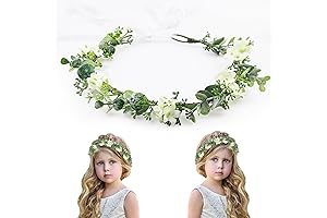 Bridal Eucalyptus Flower Crown Headpiece | Enchanted Floral Tiara