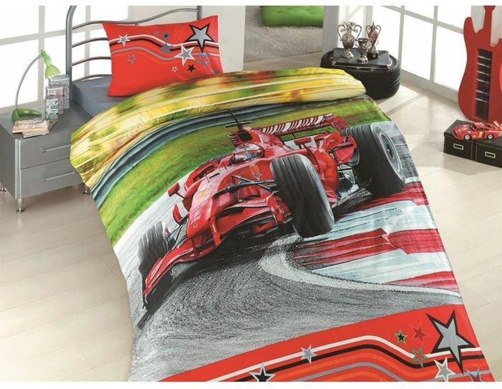 Toros Home Textile Adrenaline Duvet Quilt Cover Set 3 Pcs 100% Cotton Licensed Product Full