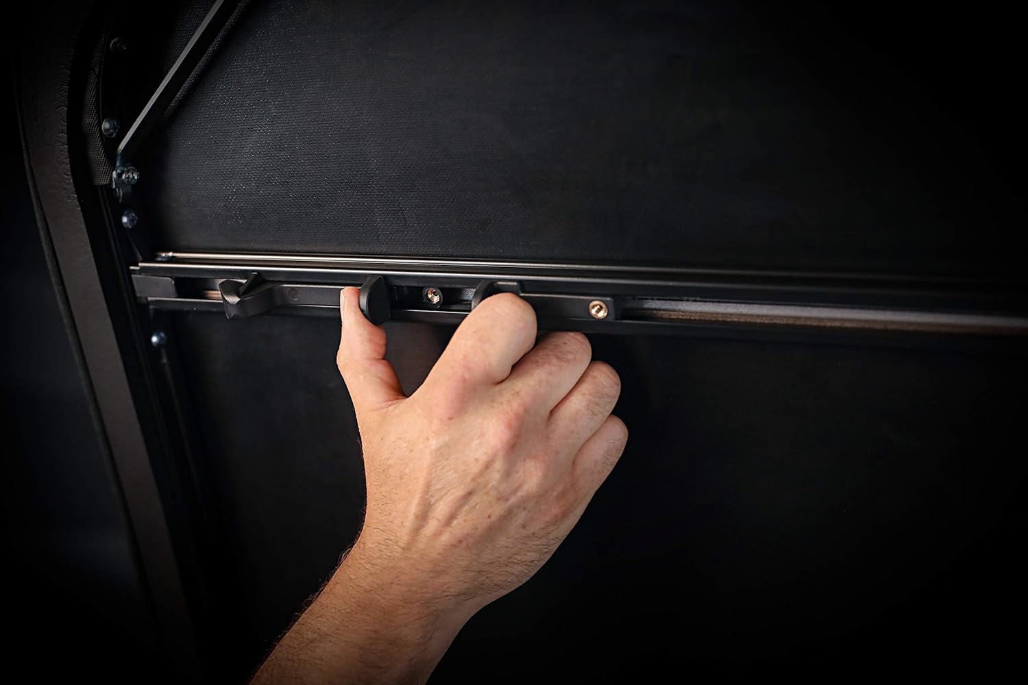 LEER Latitude SC | Fits 2015+ Ford F-150 | Easy Install, Soft Tri-Fold Truck Bed Tonneau Cover (Matte Black) (5.6 FT Bed)