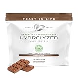Hydrolyzed Whey Protein Powder, Grass Fed and All Natural Hormone-Free, Hydro Whey Powder for Men and Women, Gluten Free, Non-GMO, Delicious Hydrolyzed Protein Powder, Chocolate, 2lb