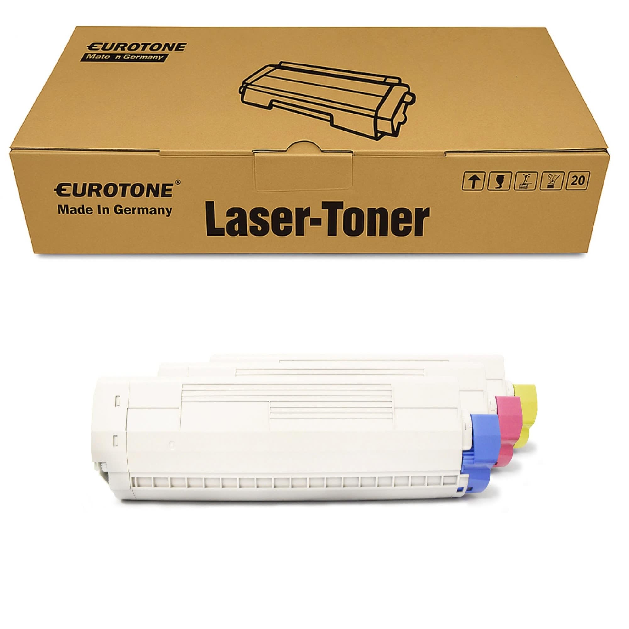 Eurotone Toner 3X kompatybilny z Oki ES6410DN zastępuje kartridże do drukarek Color Cyan Magenta Yellow o 25% większej wydajności