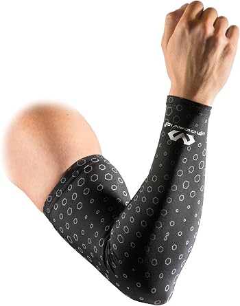 McDavid 6579 uCoolTM Compression Arm Sleeves Cooling Arm Compression Sleeves with 50+ UV Sun Protection for Running
