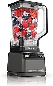 Ninja BR201CCO Professional Blender 2.0, 1400 Watts, Auto-iQ Program, Total Crushing Blades, 72-oz. Pitcher, 4 Manual Speeds for Smoothies, Shakes, and Frozen Drinks, Dishwasher-Safe Parts (Renewed)