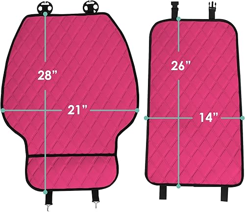 Miniatura 11 de FH Group Neosupreme - Cojines de asiento para automóvil, ajuste universal, cojín para asiento trasero de automóvil con respaldo de silicona Gris