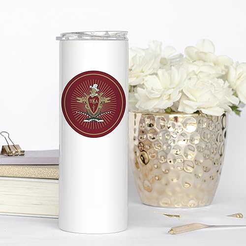 Miniatura 3 de greeklife.store Pi Kappa Alpha Stainless Steel Skinny Tumbler 20 OZ, Vacuum Double Wall Insulated Tumbler Cup, Tumbler with Lid and Straw, Gift for