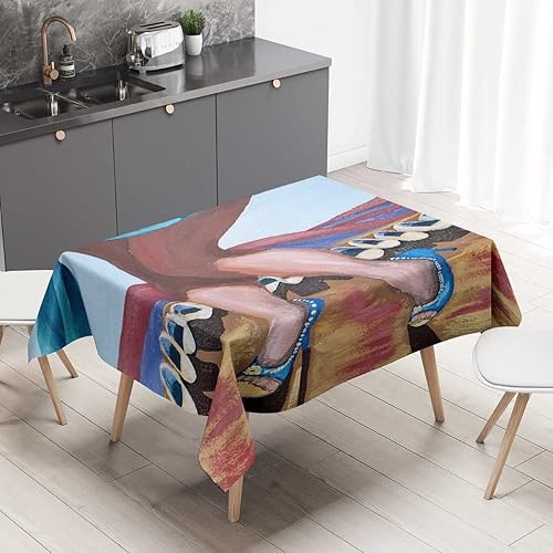 Vista 54 de Mantel de textura de mármol Redondo para mesa de 4 sillas, rectangular para fiestas de Navidad, 30 x 30 pulgadas