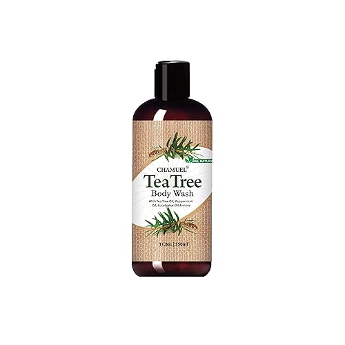 Chamuel Gel de baño Tea Tree, fabricado con ingredientes naturales para combatir la picazón en la piel, el olor corporal, el pie de atleta