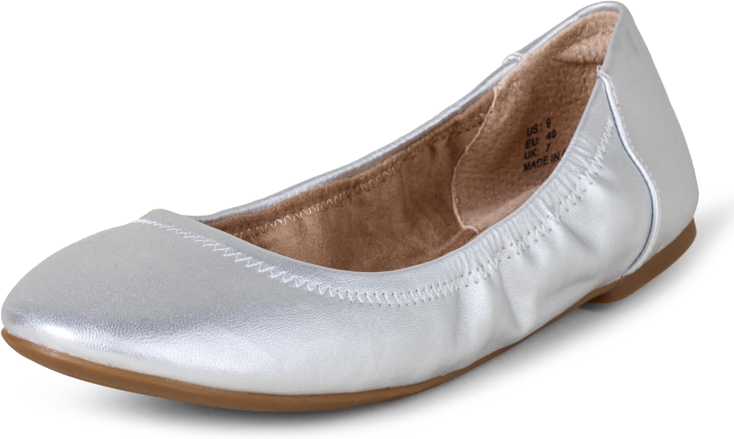 Amazon Essentials womens Belice Comfortable Slip-On Ballet Flats Shoes