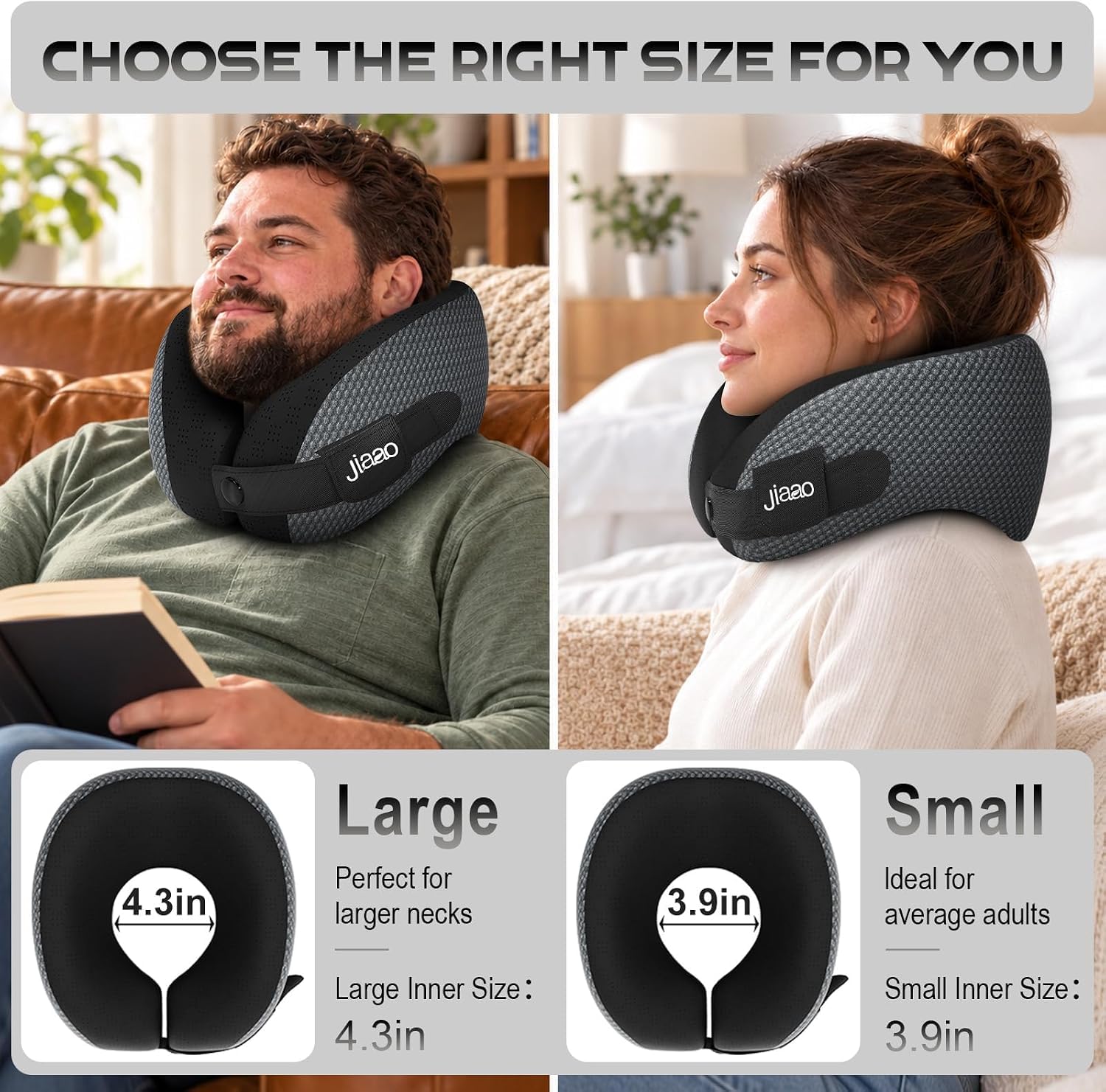 Ergonomic Travel Pillow - Neck Support for Flights -3