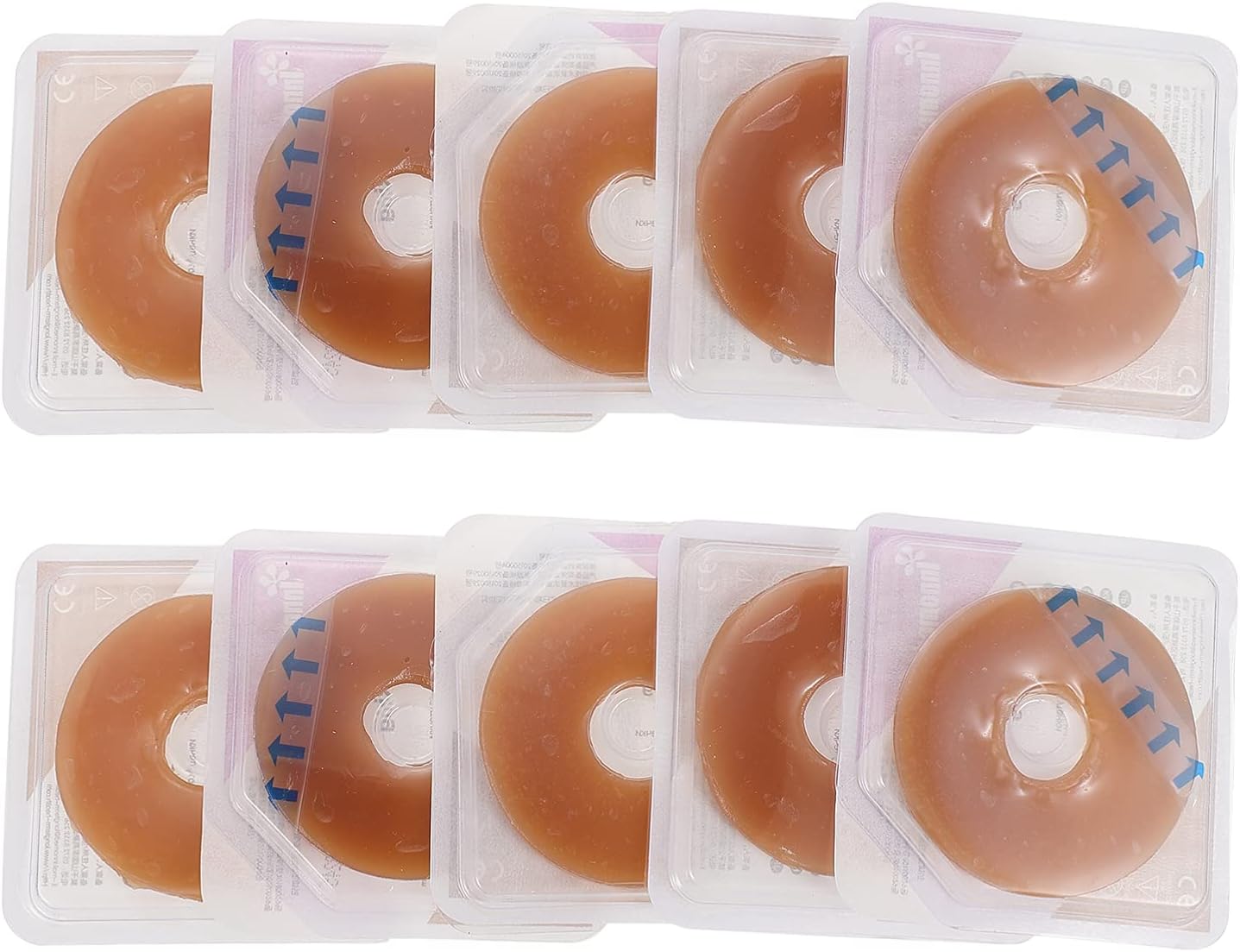 DOITOOL 10 anillos de barrera médica, anillo de barrera de ostomía para colostomía, no extensor de fugas, anillo de barrera
