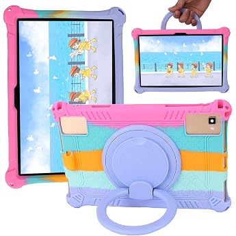 Ytaland Silikon Universal 10 Zoll Tablet H lle f r Blackview Tablet/HotLight Tablet/TECLAST TabletCover Case Tablet f r OSCAL/Lville/Keenlove/BENEVE/TPZ/Oangcc/HiGrace/Azeyou Buntes Rosa