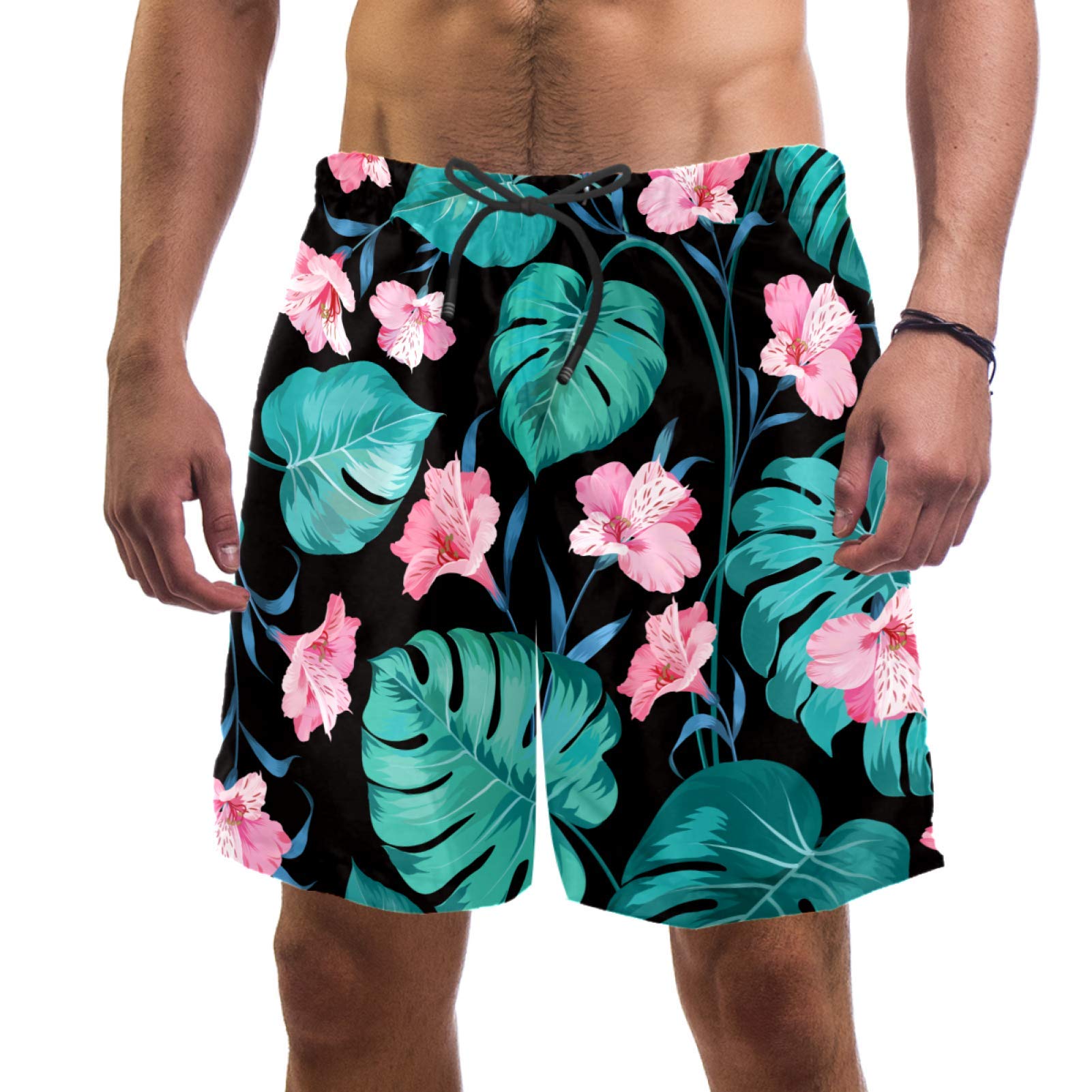 Short de bain pour homme L floral multicolor doublé - 6