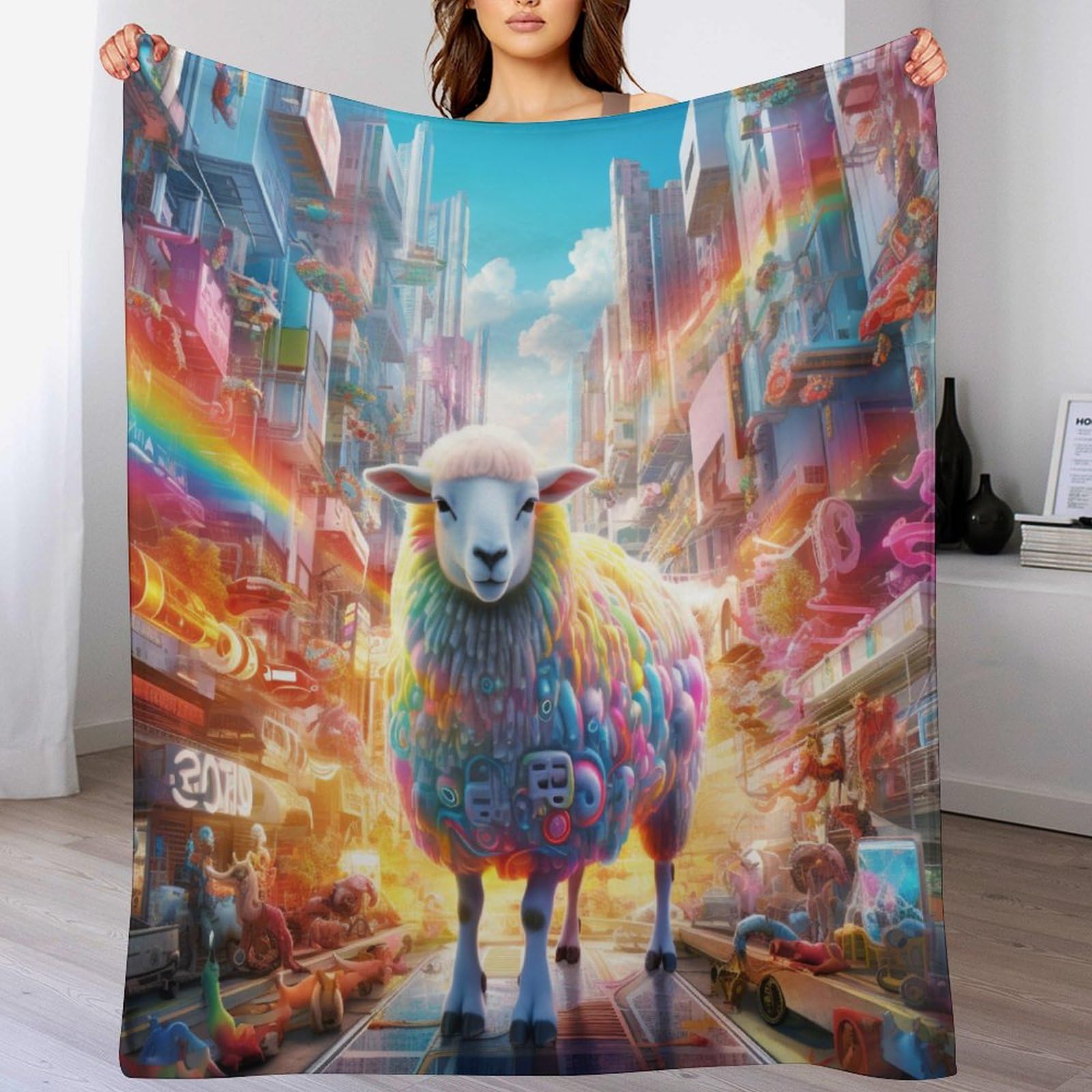 Couverture en peluche haut de gamme : découvrez le plaid mouton souple pour lit