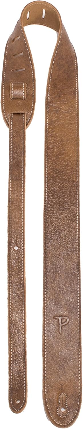 Perri’s Leathers Ltd. - Guitar Strap - Italian Leather - Adjustable - For Acoustic/Bass/Electric Guitars - Made in Canada