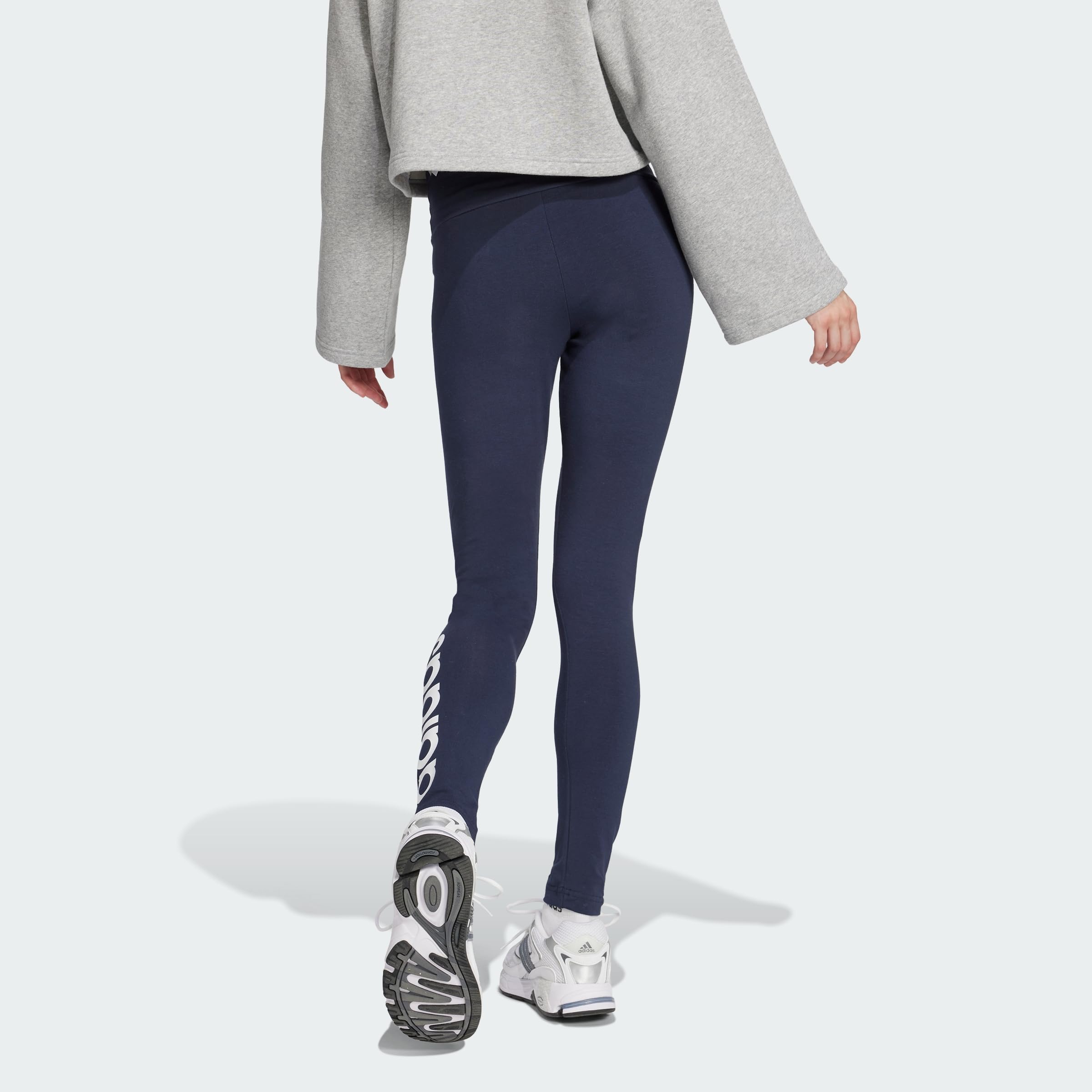 adidas ESSENTIALS HIGH-WAISTED LOGO LEGGINGS - Rajstopy Kobiety