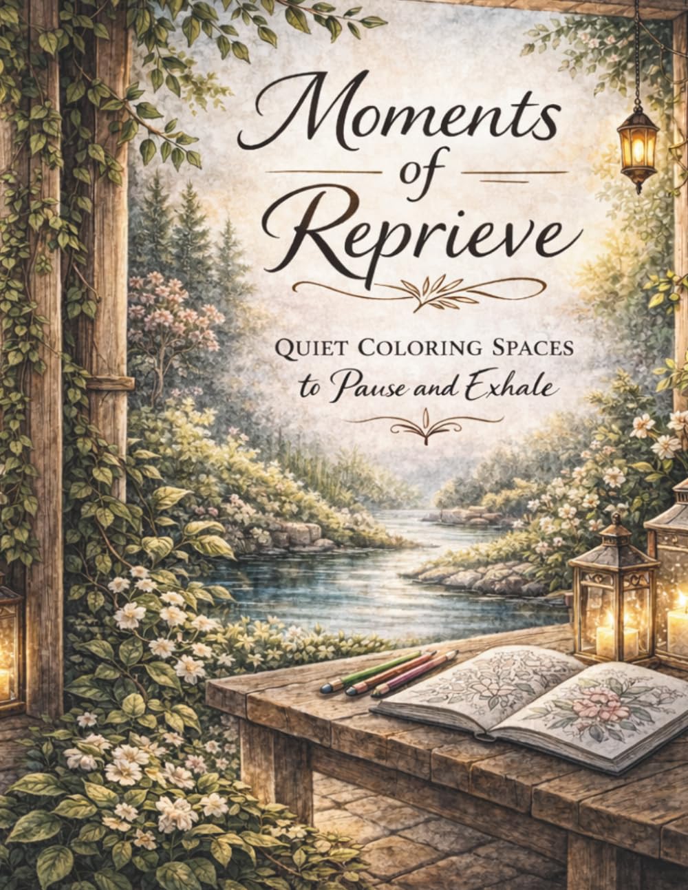 Moments of Reprieve: Quiet Coloring Spaces to Pause and Exhale (The Moon Lily Desk Calm Coloring Collection: Mindfulness Coloring Books for Stress Relief, Relaxation, & Mental Reset)