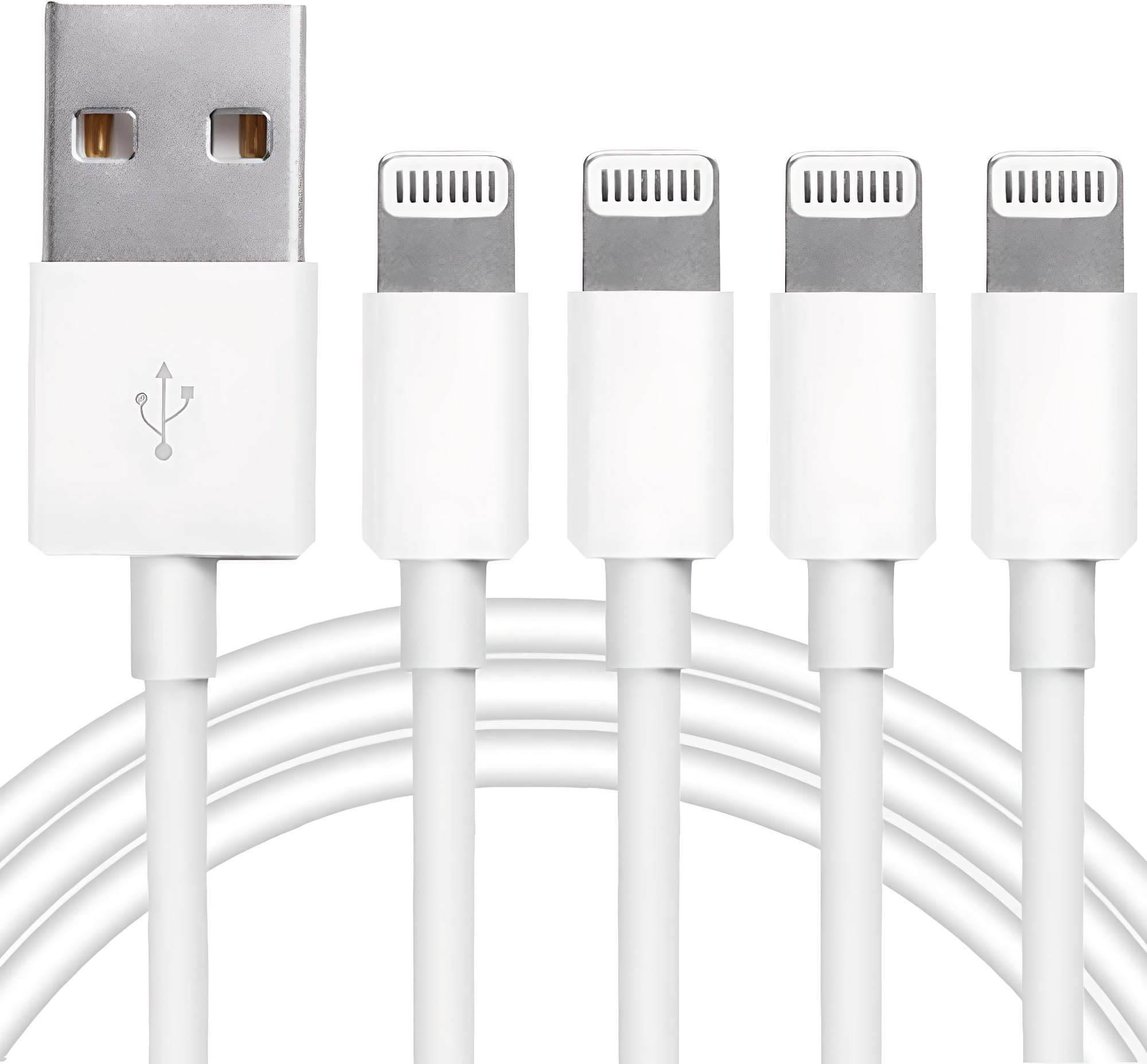 - 4Pack [Apple MFi Certified] Charger Lightning to USB Charging Cable Cord Compatible iPhone 14/13/12/11 Pro/11/XS MAX/XR/8/7/6s Plus,iPad Pro/Air/Mini,iPod Touch
