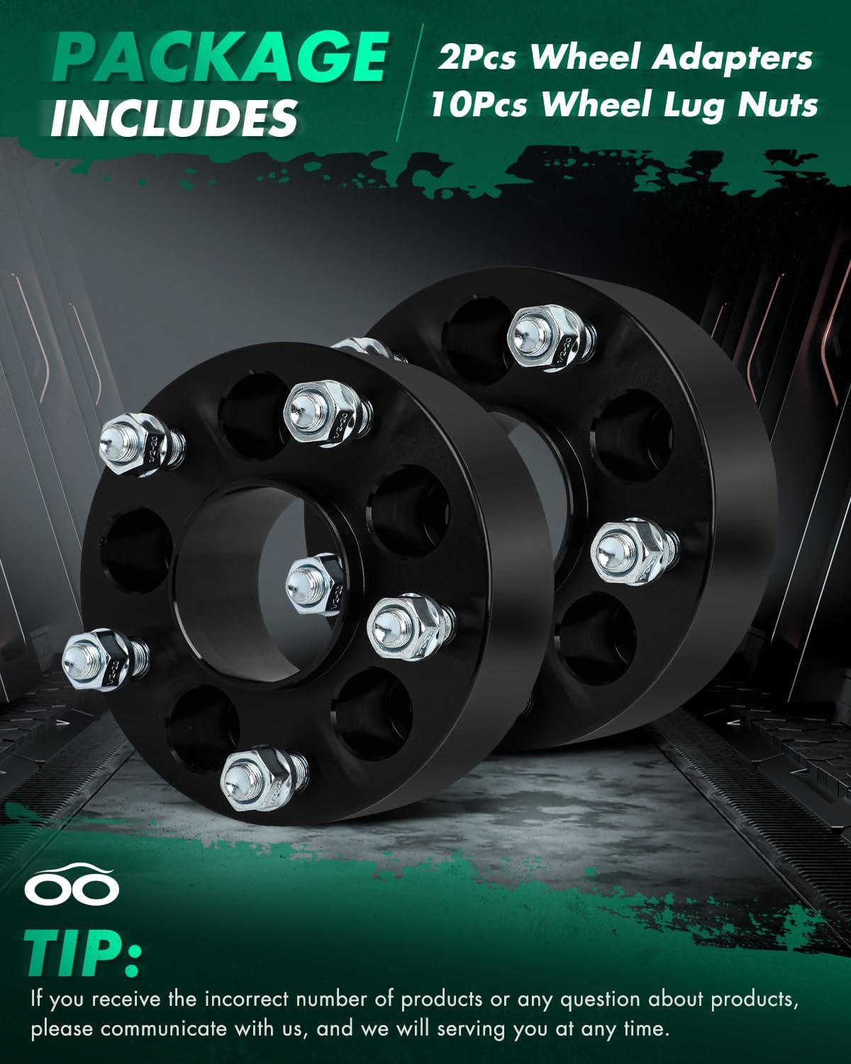 SCITOO 2Pcs 5x4.5 to 5x5 Wheel Adapters 2 inch Bore 71.5mm Studs 1/2" 5 Lug Wheel Spacers Fit for Jeep Liberty 2002-2012,for Dodge Nitro 2007-2011